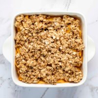 Image of freshly baked fruit crisp